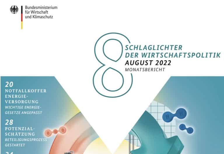 Read more about the article Schlaglichter der Wirtschaftspolitik: Ausgabe August 2022