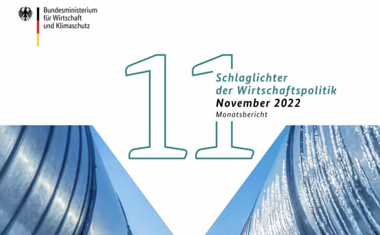Read more about the article Schlaglichter der Wirtschaftspolitik: Ausgabe November 2022