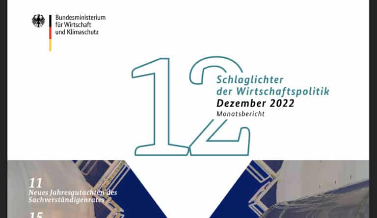 Read more about the article Schlaglichter der Wirtschaftspolitik – Ausgabe Dezember 2022