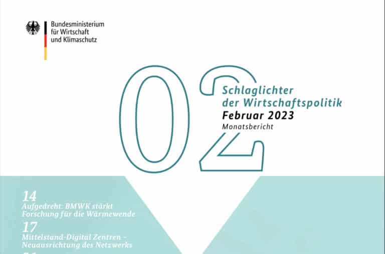 Read more about the article Schlaglichter der Wirtschaftspolitik – Ausgabe Februar 2023