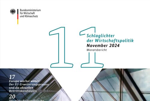Schlaglichter der Wirtschaftspolitik – Ausgabe November 2024
